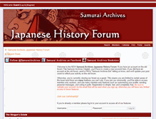 Tablet Screenshot of forums.samurai-archives.com